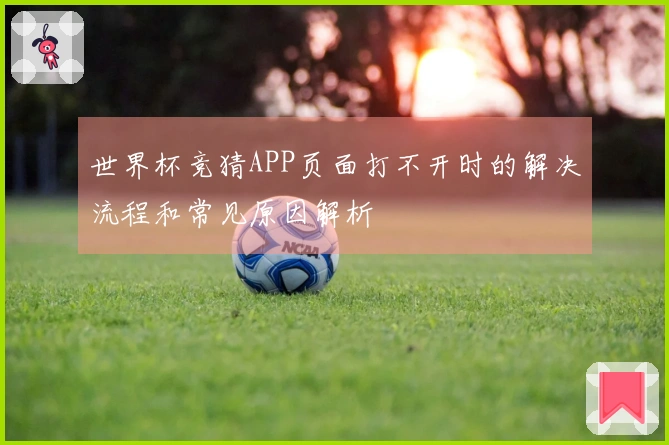 世界杯竞猜APP页面打不开时的解决流程和常见原因解析