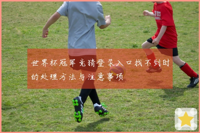 世界杯冠军竞猜登录入口找不到时的处理方法与注意事项